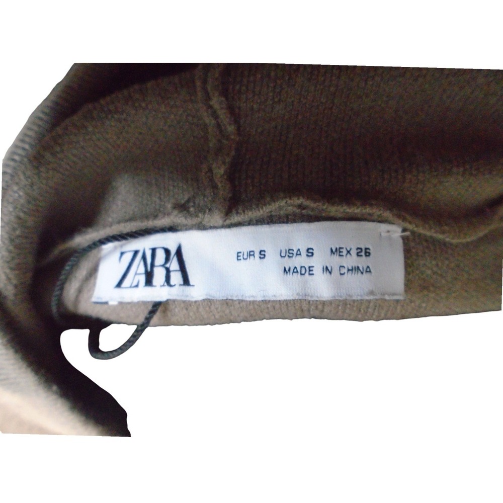 ZARA Lilac gray Woman's Pullover Sweater Hoodie thick fabric Size Small - Picture 4 of 4